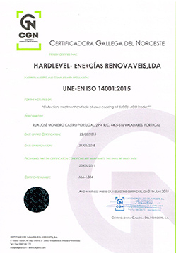 ISO 14001 Certificate